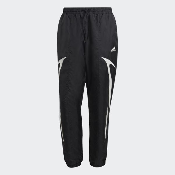 Pantalon Tissé Color Block Adidas Noir