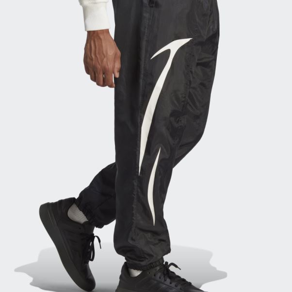 Pantalon Tissé Color Block Adidas Noir