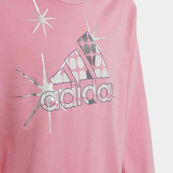 Sweat Regular En Coton De Danse Rose Adidas