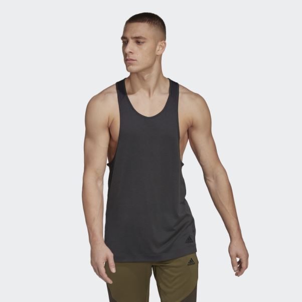Débardeur Adidas Yoga Training Carbone