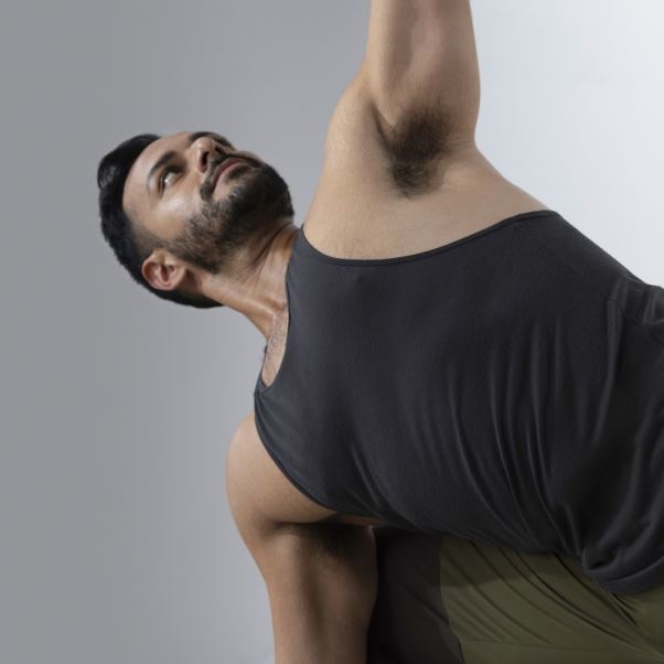 Débardeur Adidas Yoga Training Carbone