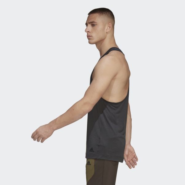Débardeur Adidas Yoga Training Carbone