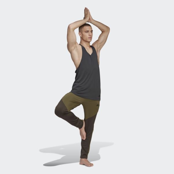 Débardeur Adidas Yoga Training Carbone