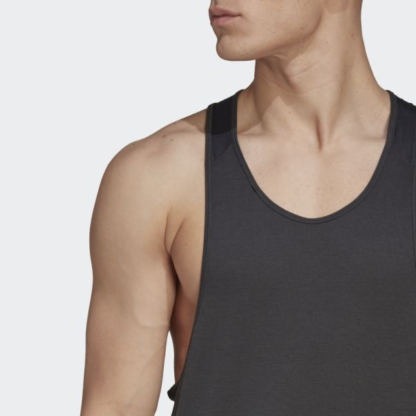 Débardeur Adidas Yoga Training Carbone