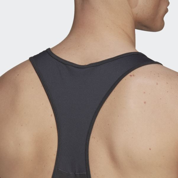 Débardeur Adidas Yoga Training Carbone