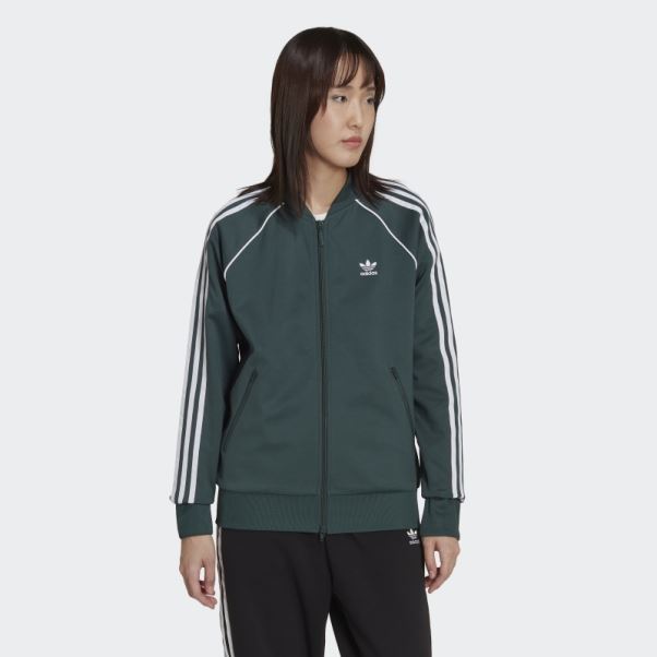 Survêtement Vert Minéral Primeblue Sst Adidas