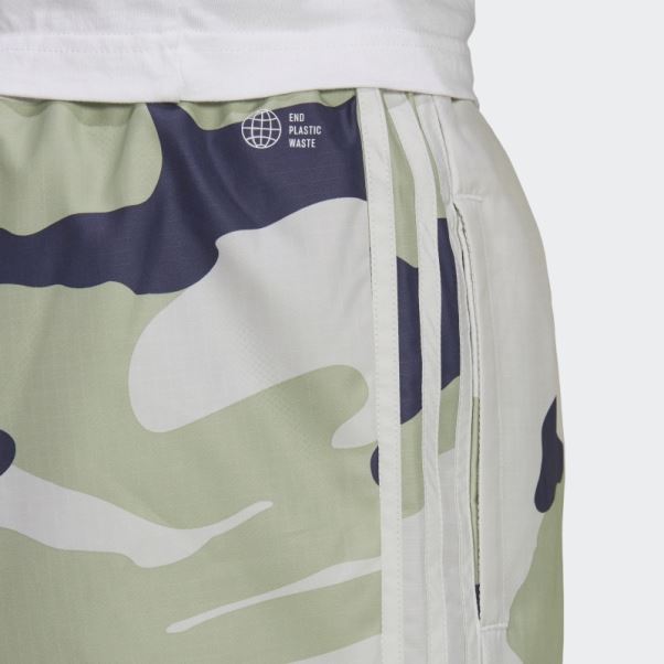 Pantalon En Nylon Camo Graphique Adidas Orbit Gris