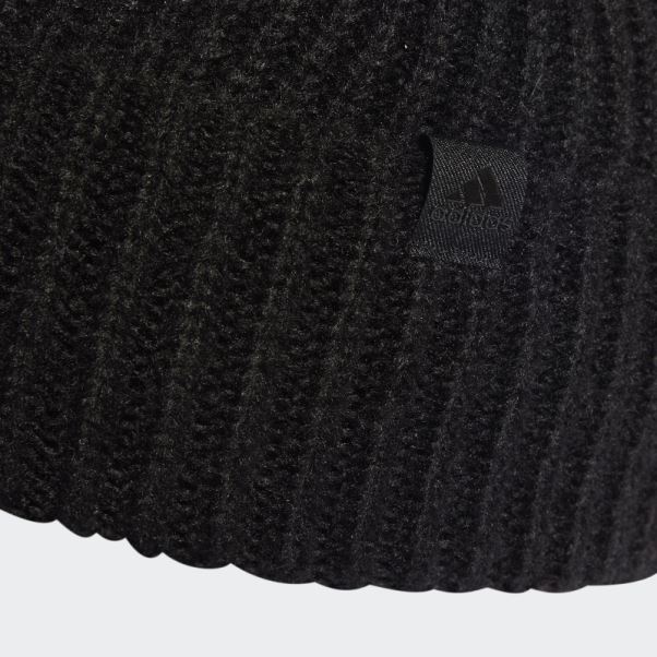 Bonnet Revers Noir Adidas
