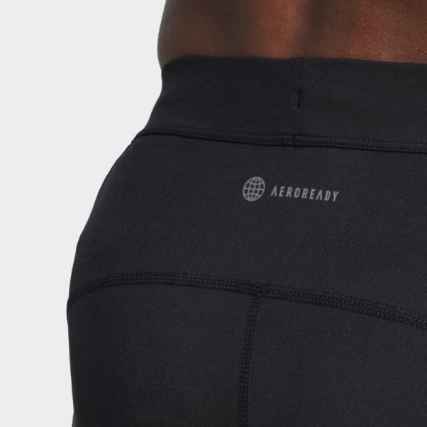 Adidas Possède Le Legging 1/2 Run Noir