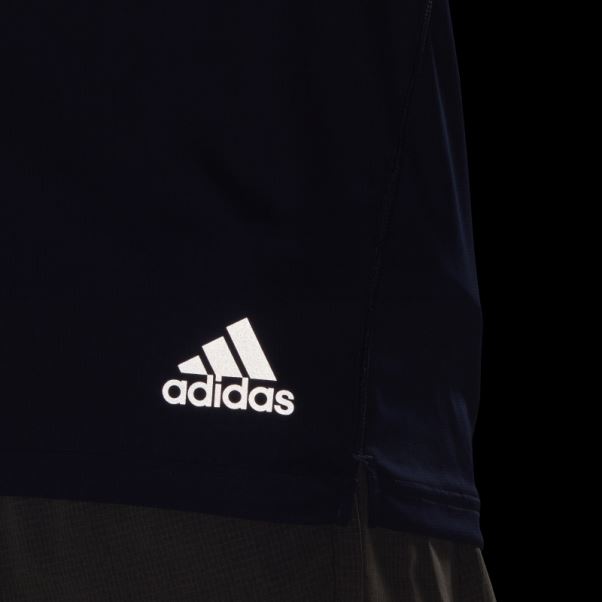 T-shirt Adidas Run It Bleu Foncé