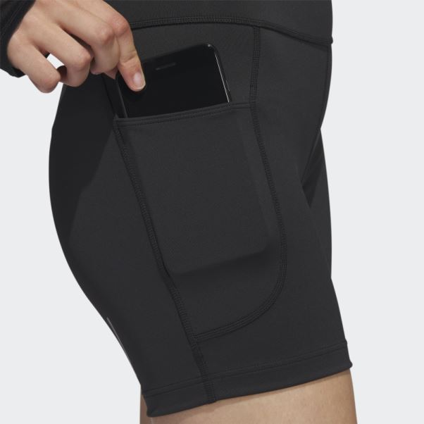 Leggings Courts 5 Pouces Dailyrun Noir Adidas Stylé