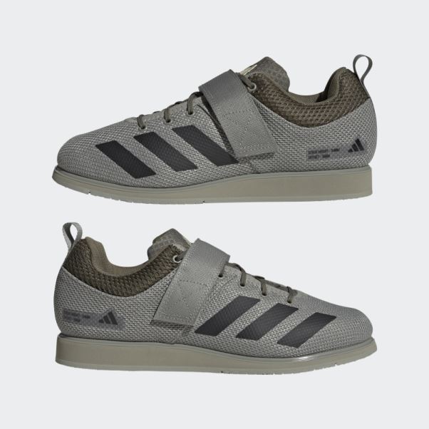 Adidas Powerlift 5 Chaussures D'haltérophilie Argent Caillou
