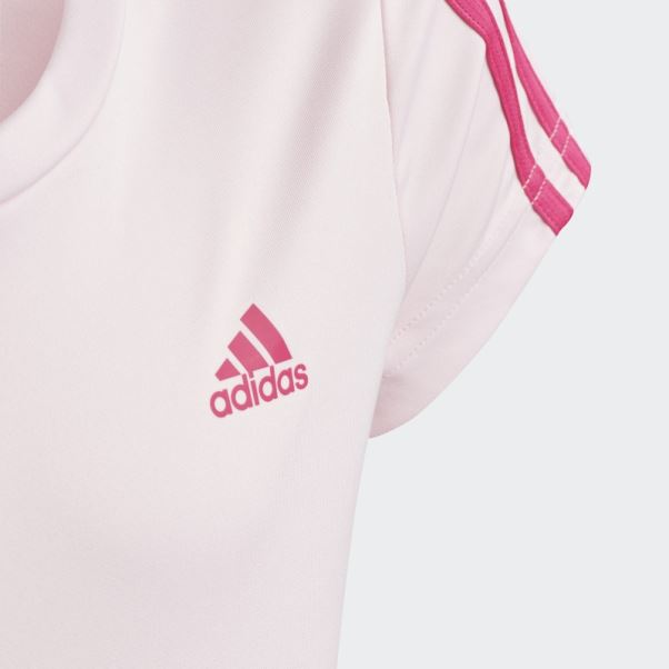 T-shirt 3 Bandes Adidas Rose