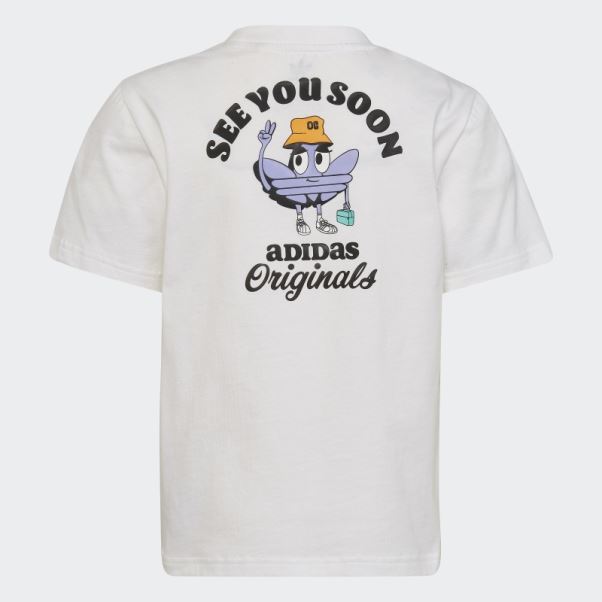 Ensemble Short Et T-shirt Trèfle Adidas Blanc