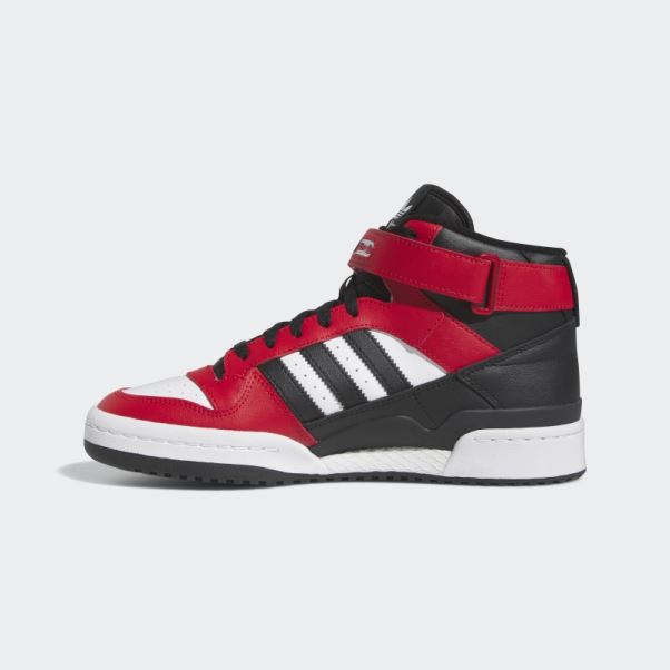 Chaussures Adidas Forum Mid écarlate