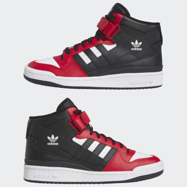 Chaussures Adidas Forum Mid écarlate