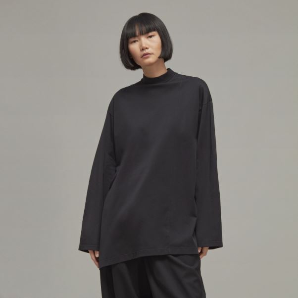 Y-3 Tee-shirt Ample à Manches Longues Haut De Gamme Adidas