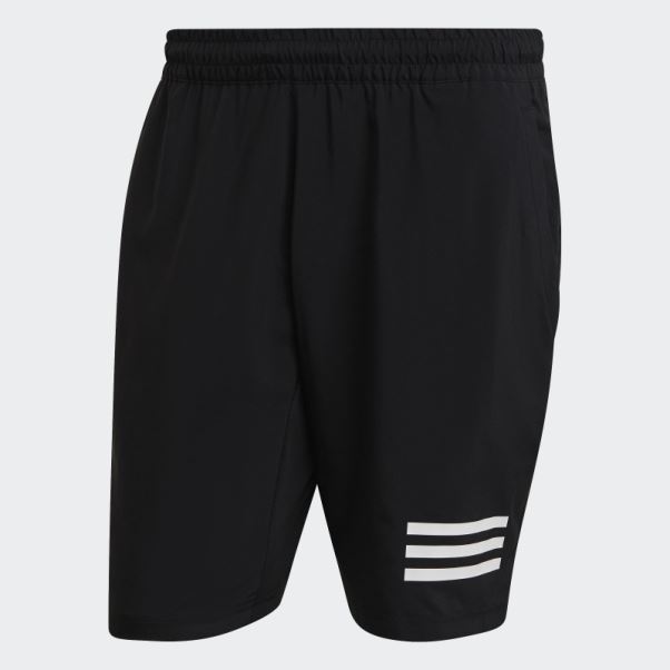 Short Club Tennis 3 Bandes Noir Adidas