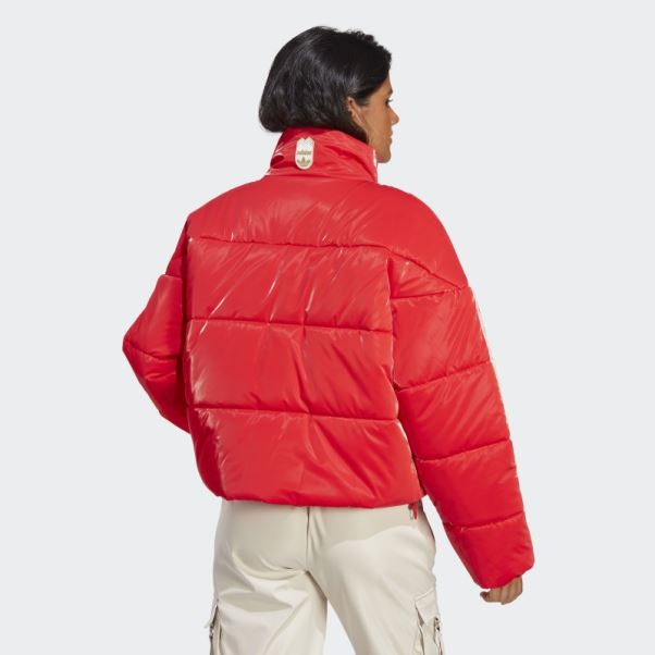 Doudoune Adidas Ski Chic Rouge Chaud