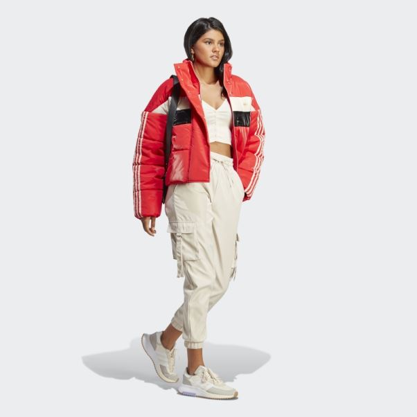 Doudoune Adidas Ski Chic Rouge Chaud