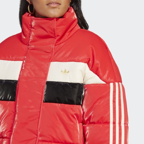 Doudoune Adidas Ski Chic Rouge Chaud