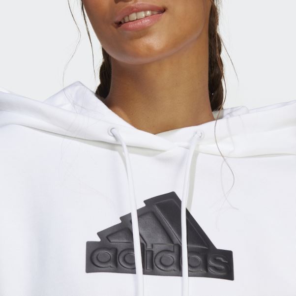 Sweat à Capuche Blanc Future Icônes Badge De Sport Adidas Fashion