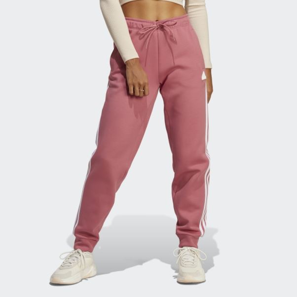 Pantalon Regular Adidas Future Icon Rose à 3 Bandes