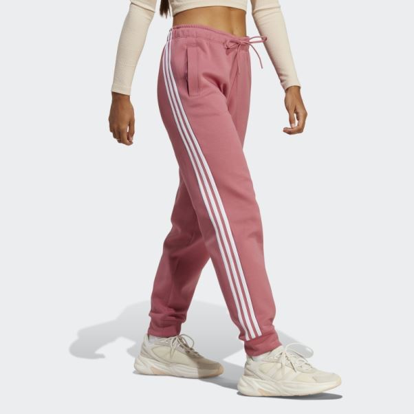 Pantalon Regular Adidas Future Icon Rose à 3 Bandes