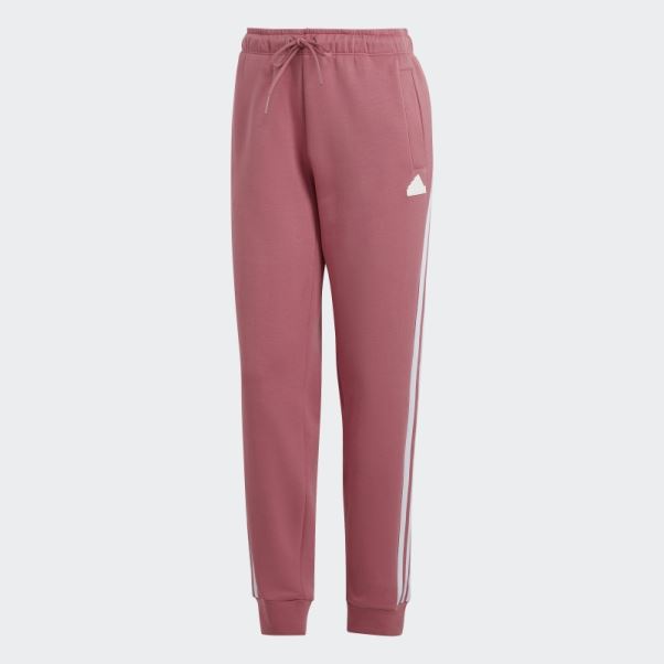 Pantalon Regular Adidas Future Icon Rose à 3 Bandes