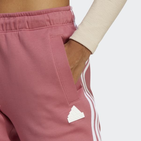 Pantalon Regular Adidas Future Icon Rose à 3 Bandes