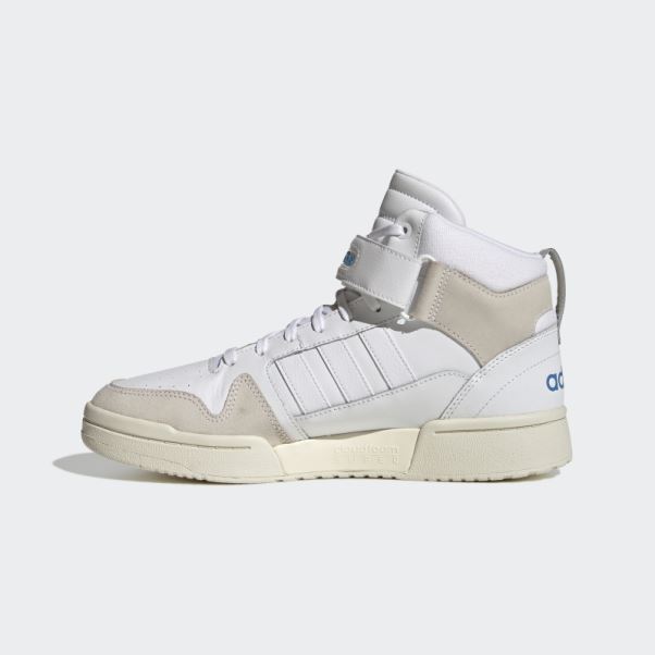 Adidas Postmove Mid Cloudfoam Super Lifestyle Basketball Mid Classic Chaussures Blanc