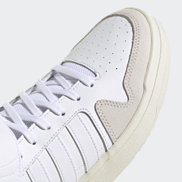 Adidas Postmove Mid Cloudfoam Super Lifestyle Basketball Mid Classic Chaussures Blanc