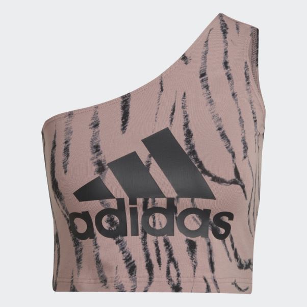 Adidas Future Icons Débardeur Imprimé Animal Violet