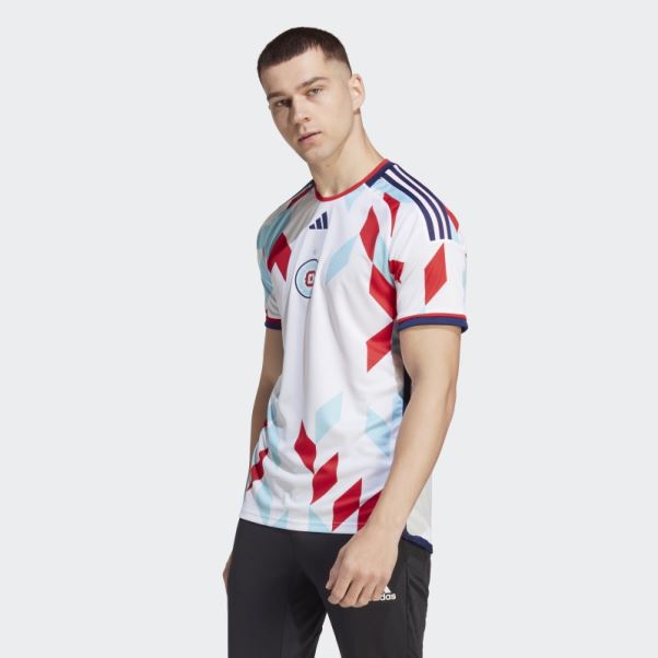 Maillot Extérieur Chicago Fire 23/24 Authentique Adidas Blanc