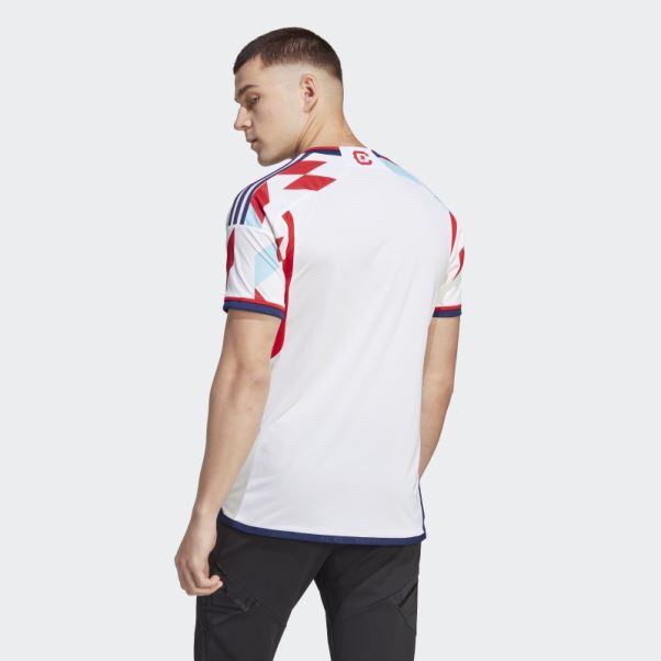 Maillot Extérieur Chicago Fire 23/24 Authentique Adidas Blanc