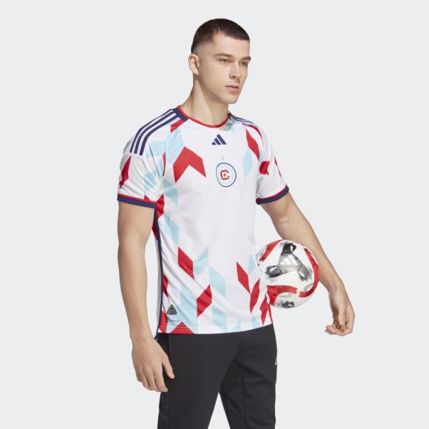 Maillot Extérieur Chicago Fire 23/24 Authentique Adidas Blanc