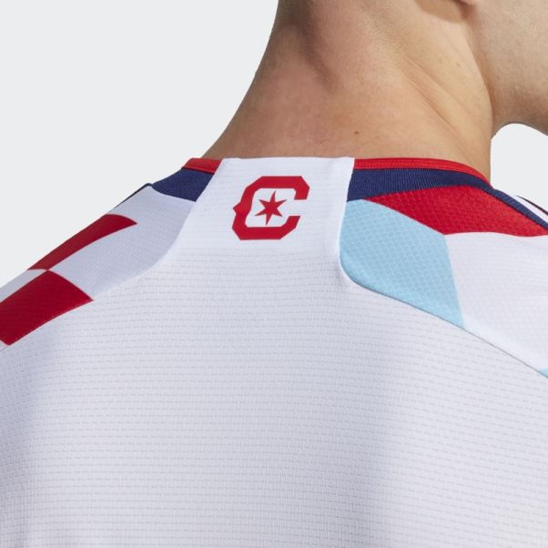 Maillot Extérieur Chicago Fire 23/24 Authentique Adidas Blanc