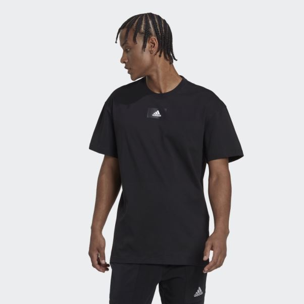 Essentials Feelvivid T-shirt à épaules Tombantes Noir Adidas