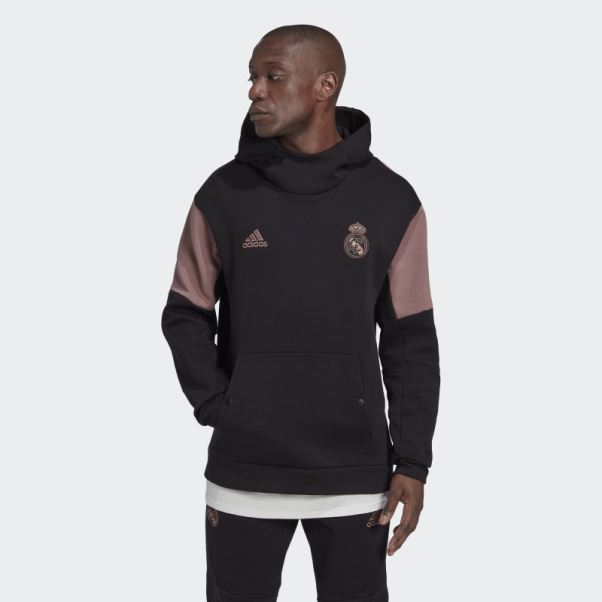 Adidas Real Madrid Sweat à Capuche De Voyage Noir