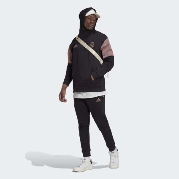 Adidas Real Madrid Sweat à Capuche De Voyage Noir