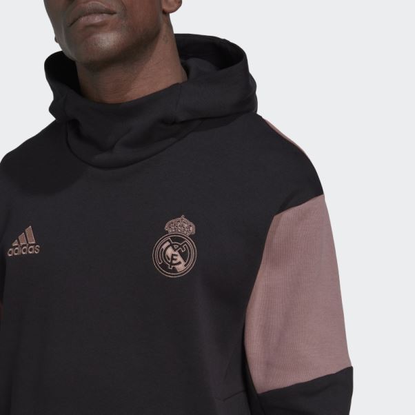 Adidas Real Madrid Sweat à Capuche De Voyage Noir