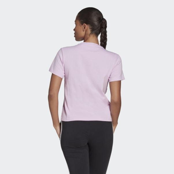 Adidas T-shirt Regular Imprimé Lilas