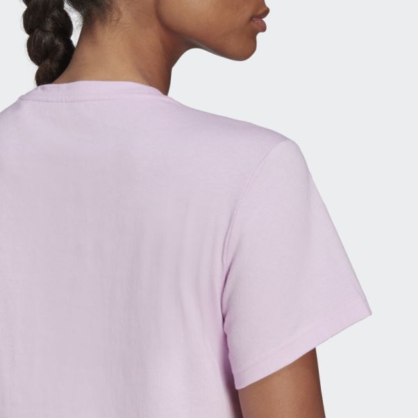 Adidas T-shirt Regular Imprimé Lilas