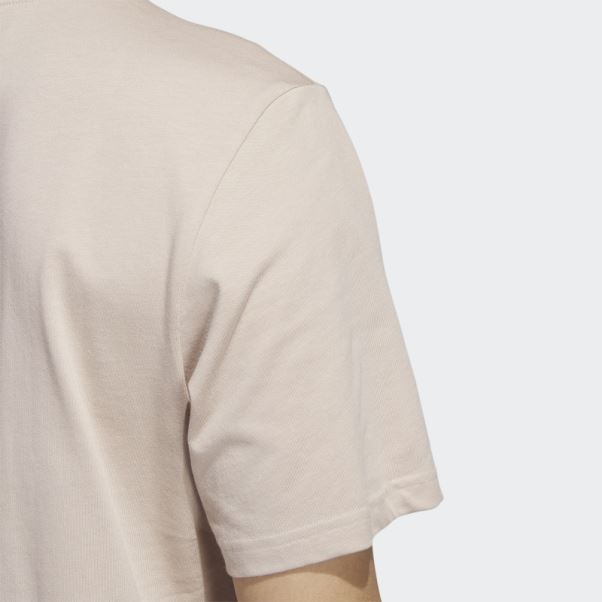 T-shirt Camouflage Taupe à Manches Courtes Adidas