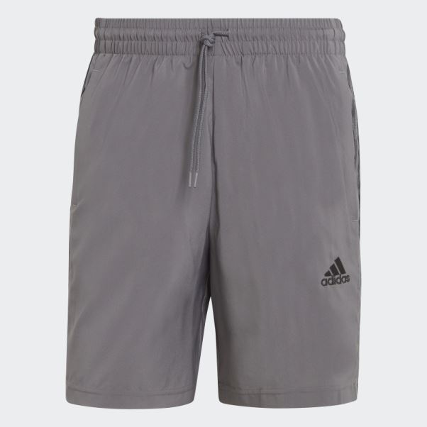 Short Aeroready Essentials Chelsea 3 Bandes Gris Adidas