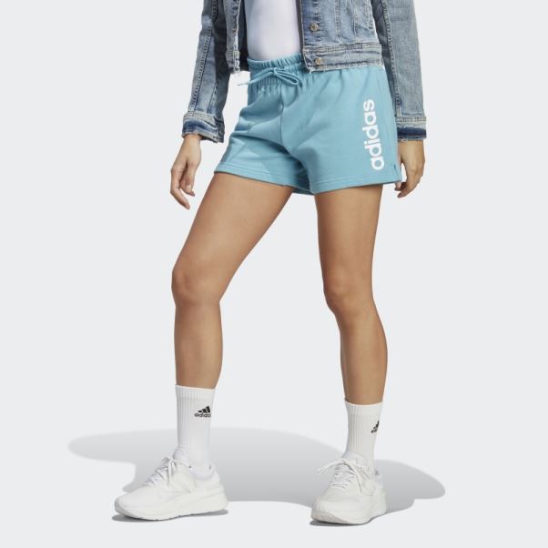 Short Adidas Linear Terry Adidas Bleu