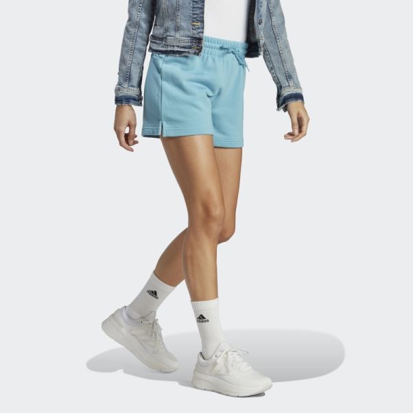 Short Adidas Linear Terry Adidas Bleu