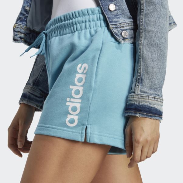 Short Adidas Linear Terry Adidas Bleu