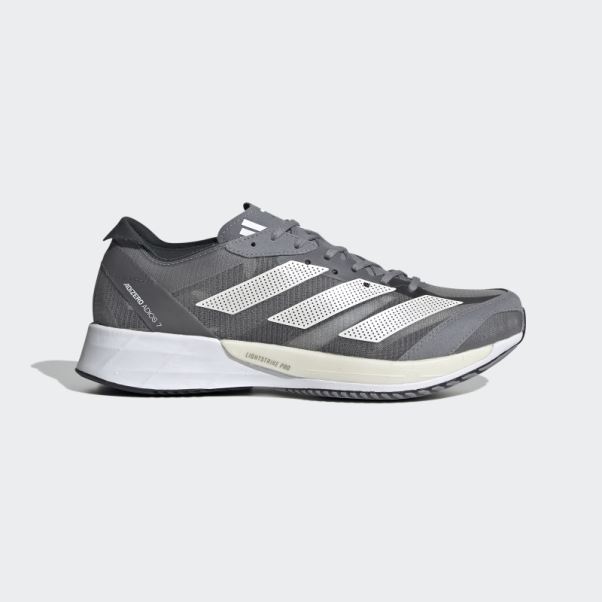 Chaussures De Course Adidas Adizero Adios 7 Grises