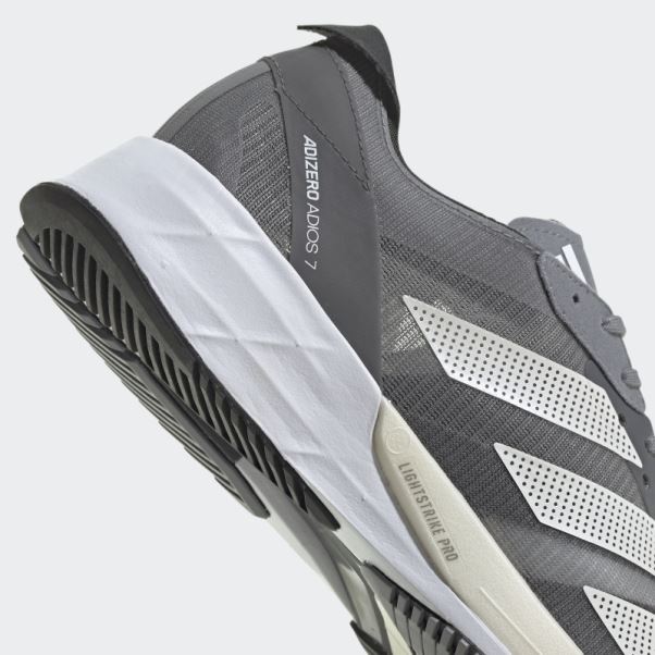 Chaussures De Course Adidas Adizero Adios 7 Grises